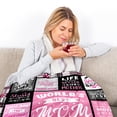 thumbnail image 3 of Blanket PVDSAVE Best Mom Ever, forro polar de franela, 60 x 80 cm, 3 of 7