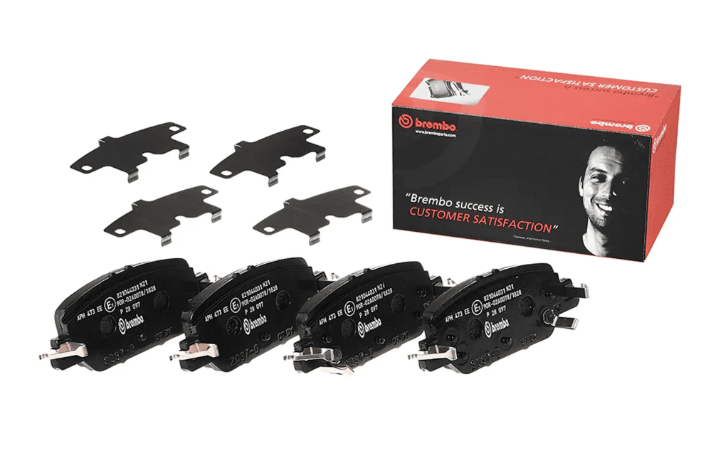 Brembo P28097; Brake Pad; PRIMELINE; FMSI Number D2037-9268; Low-Metallic; Set Of 4