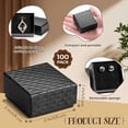 thumbnail image 7 of Lsupdaol 10 Pcs Jewelry Ring Gift Box 2'' x 2'' x 1'' Cardboard Earring Ring Boxes Small Black Gift Box with Velvet and Sponge Liner Pendant Case Bulk for Necklace Bracelet Earring Display Wedding, 7 of 7