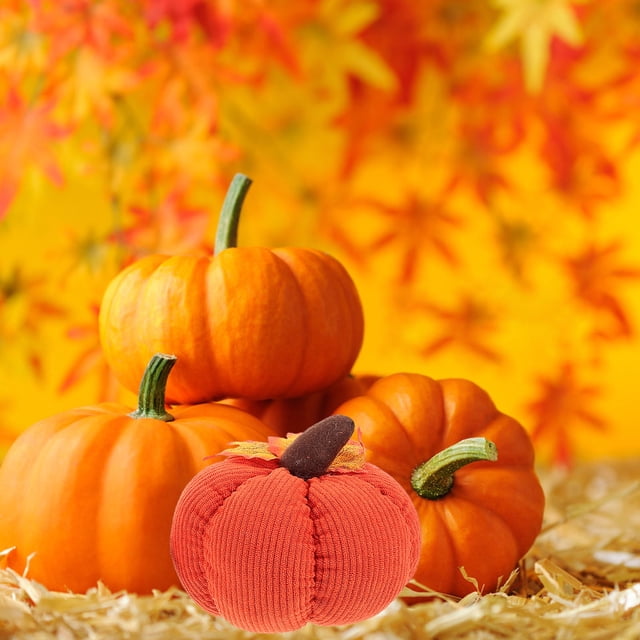 BEADCEST 3Ud Decoraciones De Calabaza Artificial Roja Para Hogar Con Estilo Y Detalles Realistas