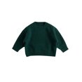 thumbnail image 3 of Qiylii Children Solid Color Sweater, Loose Long Sleeve O-neck Knitted Pullover Tops, 3 of 9