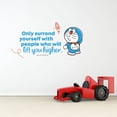 thumbnail image 2 of Lift You Doraemon Life Quote Cartoon Quotes Decors Wall Sticker Art Design Decal for Girls Boys Kids Room Bedroom Nursery Kindergarten Home Decor Stickers Wall Art Vinyl Decoration (8x10 inch), 2 of 2