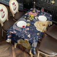 thumbnail image 2 of Pioneer Flower Floral Print Pattern Rectangle Tablecloth 60"x102",Waterproof Polyester Rectangle Table Cloth, Wipeable Spillproof Polyester Tablecloth for Dining, Camping, Indoor and Outdoor, 2 of 6