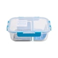 thumbnail image 1 of Contenedor Hermético Popit! Glass P4758D-8 Rectangular Con 2 Divisiones 1.38 L, 1 of 4