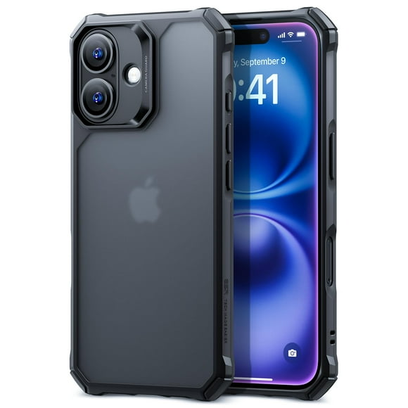 Funda de teléfono ESR Air Armor Series para iPhone 16 - Negro esmerilado