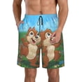 thumbnail image 1 of Men's Chip N Dale (14) Quick Dry Summer Swim Trunks Board Shorts Beach Bathing Suit Large, 1 of 9