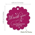 thumbnail image 6 of Inkdotpot Real Silver Foil Thank You For Celebrating With Me Birthday Tags Favor Hang Paper Tags 50 Pieces, 6 of 6