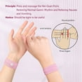 thumbnail image 3 of XIRQI 2 Pairs Anti-Nausea Acupressure Wrist Band for Nausea Relief,Dizziness and Vomiting from Travel Sickness (Black), 3 of 4