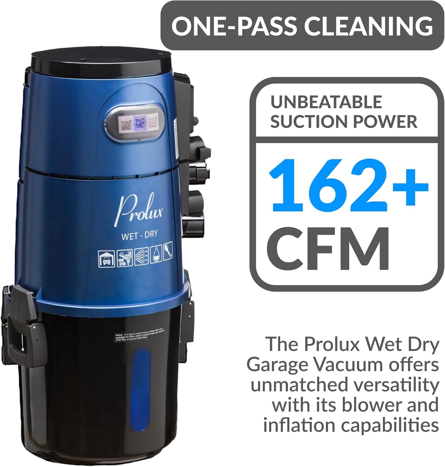 Prolux Wet/Dry Garage Vacuum, Shampooer, Blower and Detailer