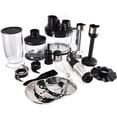 thumbnail image 2 of NutriChef PKHBK12 - Food Processor & Immersion Hand Blender, Stainless Steel with Attachments, 2 of 3