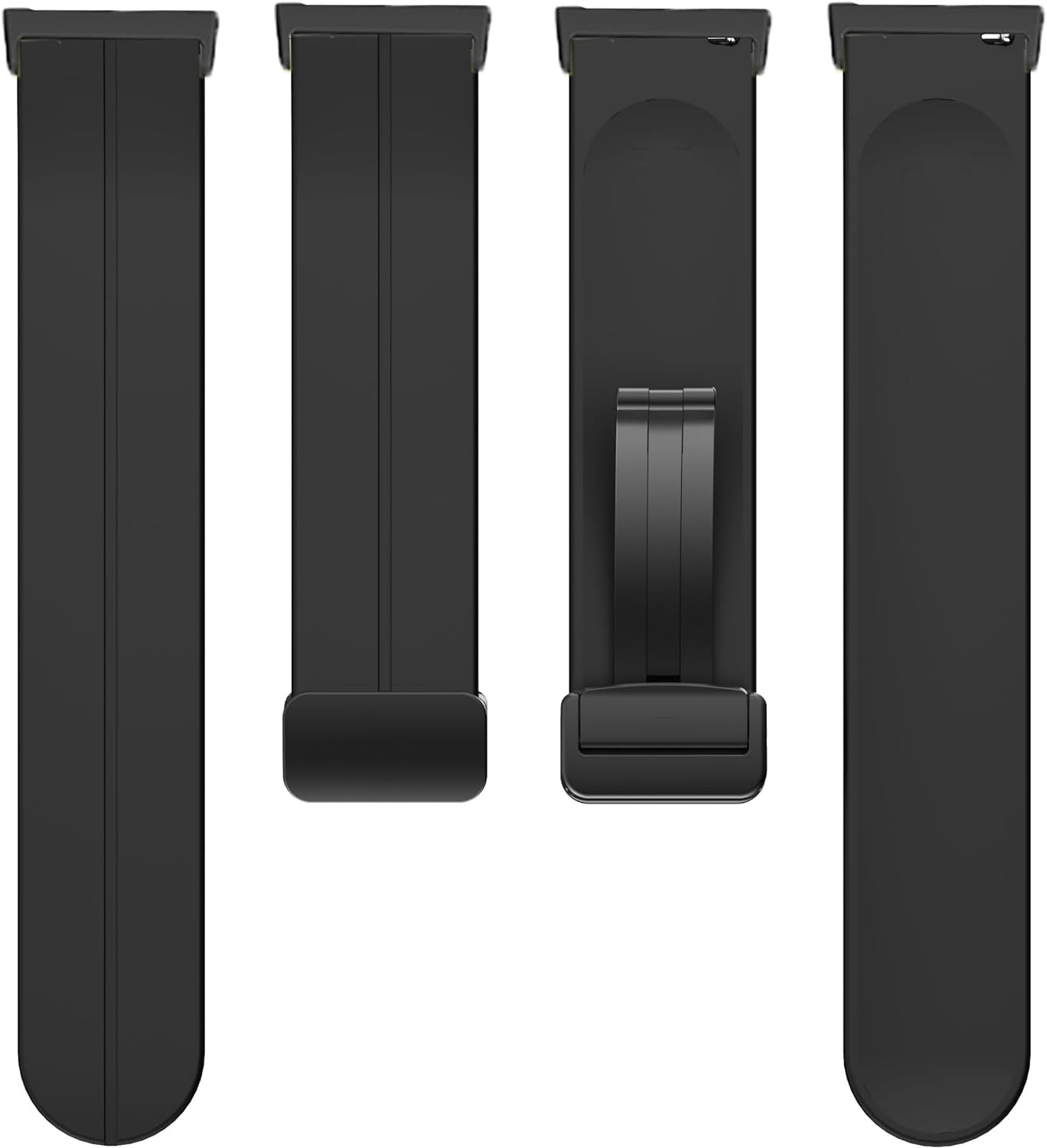 CRKMGS-Compatible Ticwatch Pro 5 Smartwatch Bands, 24mm Soft Silicone Magnetic Buckle Sport Wristband Replacement Straps Compatible for Ticwatch Pro 5 Android Smartwatch