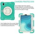 thumbnail image 6 of TECH CIRCLE Kids Case for Apple iPad mini 6th Gen 8.3-inch 2021 - Rugged Protective Handle Kickstand Shockproof Hybrid TPU PC Cover Shoulder Strap Pencil Holder Case for Apple iPad mini 6-Mint Green, 6 of 7