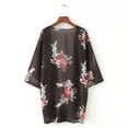 thumbnail image 5 of QUINDOS Womens Cardigan Sweaters,Women Chiffon Loose Shawl Print Kimono Cardigan Tops Cover Up Blouse Beachwear, 5 of 9