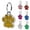 Blue, variant on Walbest Pet ID Tags, Personalized Dog Tags and Cat Tags, Easy to Read, Cute Glitter Paw Pet Tag