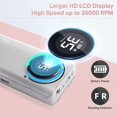 thumbnail image 3 of Professional Electric Nail Drill Machine, Portable Rechargeable 35000RPM Nail Drill for Acrylic Gel Nails, Manicure Pedicure Polishing Shape Tools for, 3 of 5
