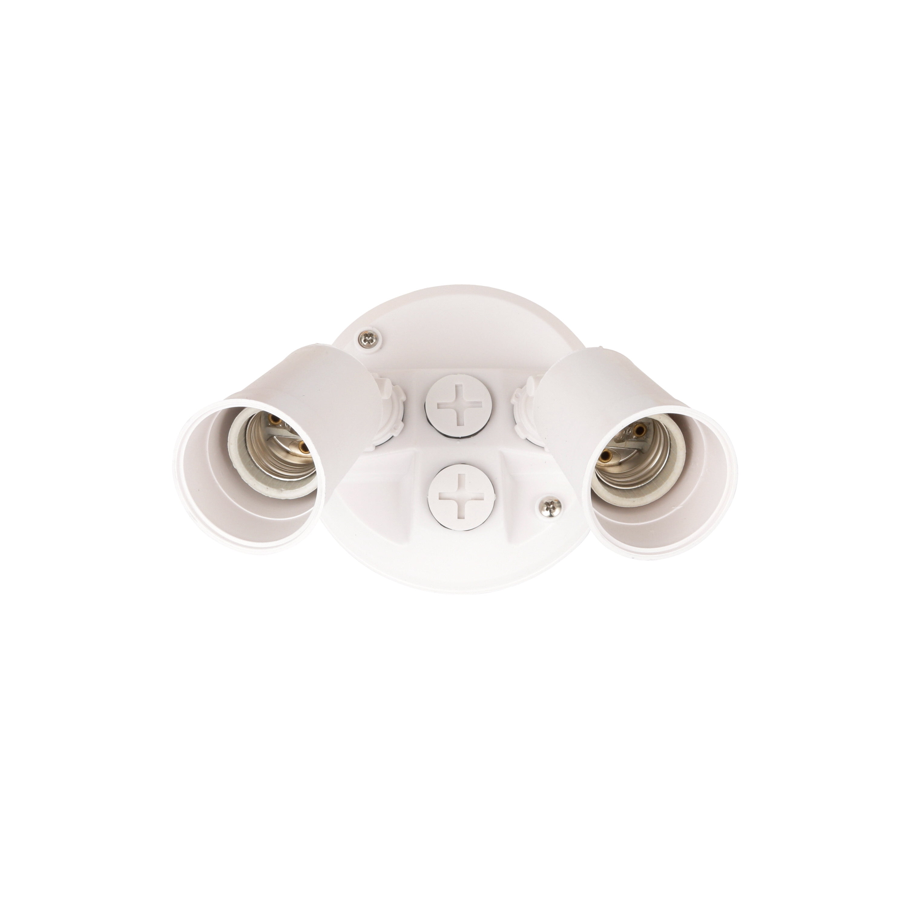 Brink's Dual Lamp Flood Security Light, White Finish