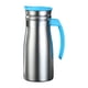 thumbnail image 1 of Jarra de café aislada de acero inoxidable de 1 litro para dispensador de bebidas frías/calientes Azul con asa, 1 of 9