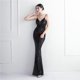 thumbnail image 1 of DEERVEADO-vestido de noche de sirena de Color lavanda, vestido largo elegante de fiesta para mujer, vestido Formal Sexy con lentejuelas y cuello en V, vestidos de noche, 1 of 5