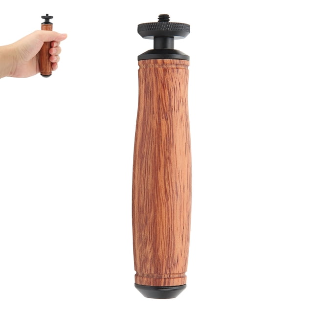 Monta de Agarre de Cámara, Agarre de Madera de Cámara portátil portátil para la lámpara de video liderado