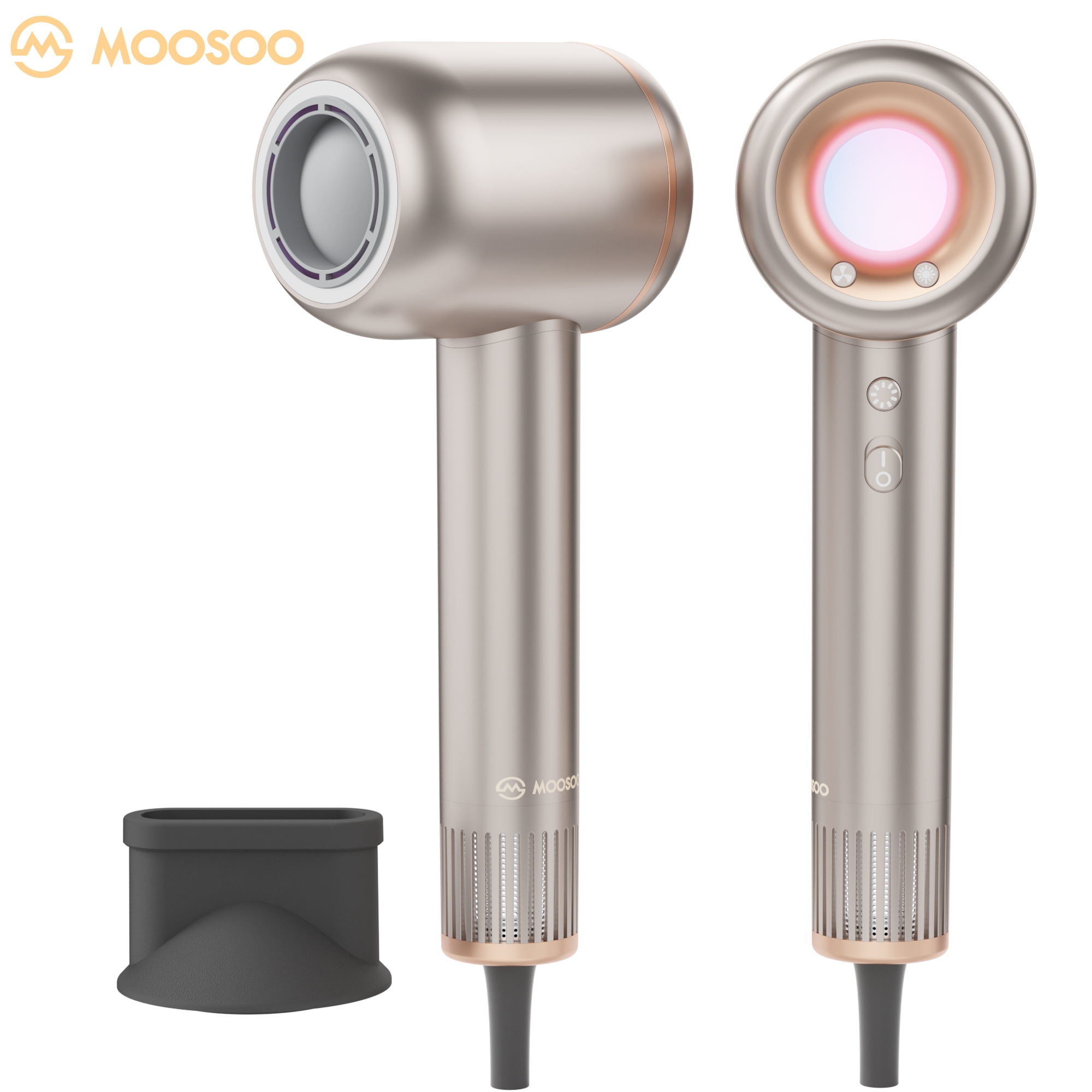 MOOSOO Hair Dryer,110000RPM Brushless Motor Ionic Hair Dryer, 1800W