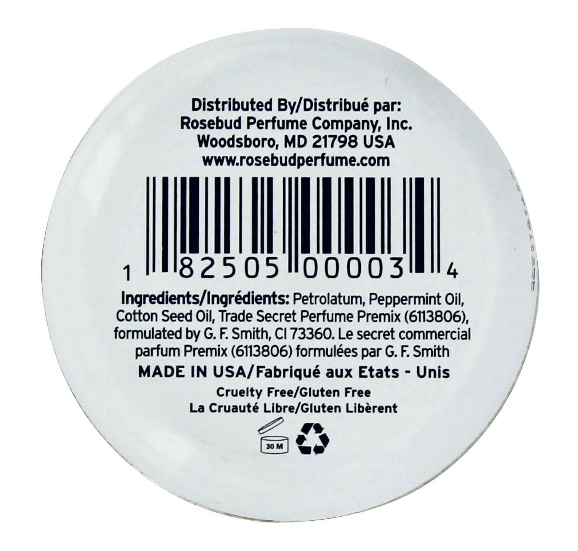 Rosebud Minted Rose Lip Balm Tin – Lippenbalsam Mit Minze & Rose, 0,8 Oz (24 Ml)
