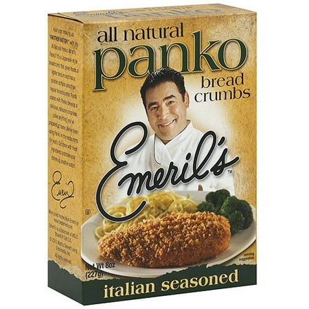 Emeril's Italian Seasoned Panko Bread Crumbs, 8 oz (Pack of 6)