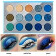 thumbnail image 2 of Blue Eyeshadow Palette ,DE’LANCI 15 Color  Professional Dreams Blue Eye Shadow Makeup Pallet,High Pigmented Matte Shimmer Makeup Pallete Brown Nude,Gray Silver,Cruelty Free,Cute Mini Size Pallet, 2 of 5