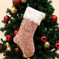 thumbnail image 2 of Fridja Christmas Stocking Christmas Tree Hanging Party Tree Decor Santa Stocking Plush Knitting Sock Gift Candy Bags, 2 of 4