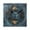 Black, variant on Abstract Moon Blue Geometric Wall Clock Battery Operated Silent Non-Ticking Bedroom Office Kitchen Home School Decor 7.8"(Gold)