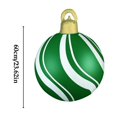 thumbnail image 3 of Yhmxh Home Decor Christmas Decoration Ball 60cm Outdoor Christmas Inflatable Decorated Ball Pvc Inflatable Christmas Ball Christmas Tree Decorations Welcome Home Decorations Spring Decor, 3 of 6