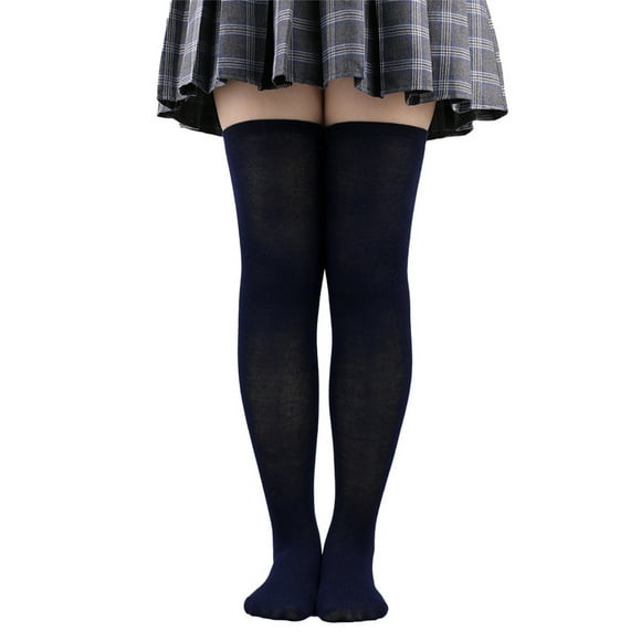 1 Pairs Women's Fashion Solid Color Over The Knee Long Socks High Socks