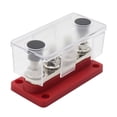 thumbnail image 3 of pitrice Power Distribution Block Bus Bar Box Copper Terminal Blocks with Cover Portable Terminal Car Boat High Current Wiring Stud Red, 3 of 8