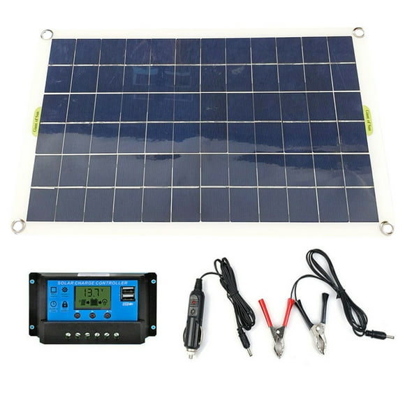 50W /5V Monocrystalline Silicon Solar Panel Dual Output USB Solar-Battery- with 10/20/30A/40A/50A Solar Controller