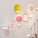 thumbnail image 1 of Aplique de pared (1 unidad), 20 x 15 x 12 cm, lámpara de pared para dormitorio o estudio, aplique de hierro, iluminación moderna, ahorra espacio, montaje en pared (amarillo)., 1 of 7