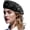 Black(with Butterfly), variant on Sequin Beret Artist Hat Bling French Beret Hats for Women Girls Glitter Mermaid Cap for Dancing Party Accessories