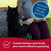 Coastal Pet - Safari - Cat Self-Cleaning Slicker Brush - Cat Grooming Supplies