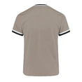 thumbnail image 6 of LMOIPLI Men's Contrast Trim V Neck Short Sleeve T-Shirt Classic Crew Neck Casual Tee Breathable Summer Sporty Top for Daily Coffee XL, 6 of 6
