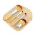 thumbnail image 1 of 4 Pcs/set Bamboo Makeup Brush, With A Stora Bag, Suitable For Travel, B// Brush Set, 1 of 5