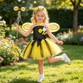 thumbnail image 5 of SUXIAN Toddler Girl Dress Sleeveless Cartoon Holiday Party Performance Outfit 2 9 Years Girls Summer Dresses Yellow_001 8-9 Years, 5 of 5