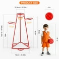 thumbnail image 6 of Bruce&Shark Kids Basketball Hoop Portable Basketball Stand Toys Basketball Indoor Outdoor, Portable Basketball with 4 Hoops at Varying Heights and 4 Balls Toy Set for Age 3 Years and Up, 6 of 9