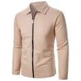 thumbnail image 4 of Mlzmgr Long Sleeve Shirts for Men Full Zipper up Collared Neck Knit Breathable Warm Outdoor Tops Fall Trendy, 4 of 6