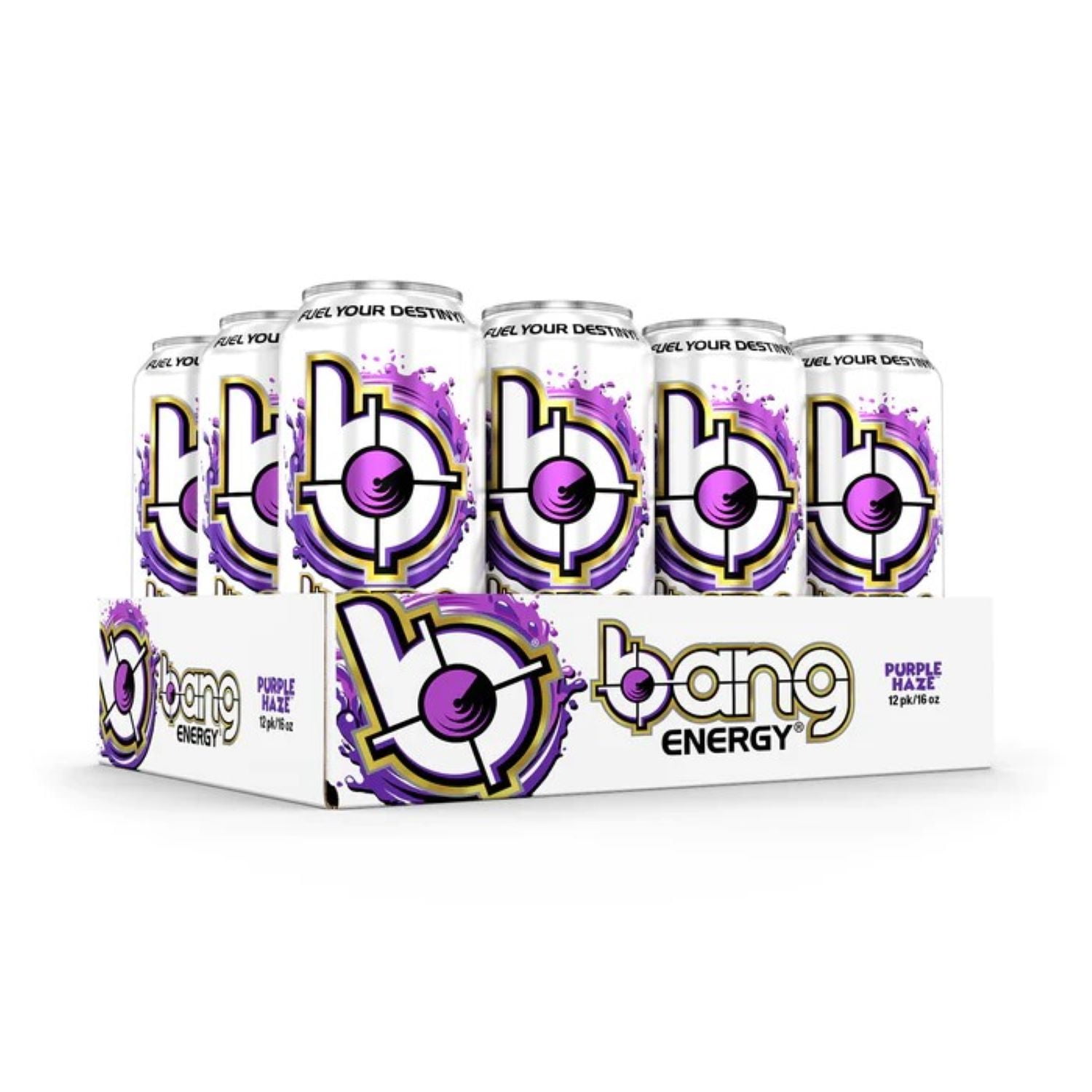 Bang Purple Haze Energy Drink, 16 oz, 12 Pack Cans