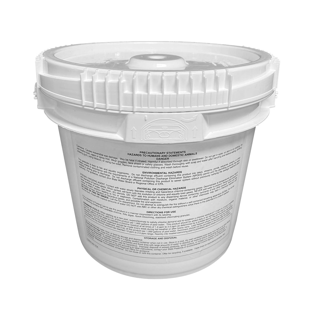 Puri Tech Sodium Dichlor Chlorine Shock Granules for Sanitizing Hot Tubs and Spas – Fast-Acting, pH Balanced Sanitizer - 56% Available Chlorine, 99% Sodium-Dichlor-20 Pound