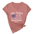 thumbnail image 5 of 250th Anniversary USA Shirt USA Womens T Shirts Graphic Flag Independence Days Tees WH1 Top L, 5 of 5