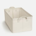 thumbnail image 6 of opvise Foldable Bamboo Cotton Storage Box with Reinforced Handles Moisture-proof Clothing Basket Closet Organization Solution B, 6 of 8