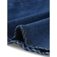 thumbnail image 5 of INSPIRE CHIC Women's Fishtail Skirt for Women's Maxi Denim Distressed Skirt XS Black Blue, 5 of 6