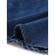 thumbnail image 5 of Falda de cola de pez INSPIRE CHIC para mujer, falda larga de mezclilla desgastada, color negro y azul, 5 of 6