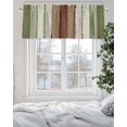 thumbnail image 7 of Sage Green Farmhouse Striped Kitchen Valances for Windows Vintage Wood Texture Mottled Valance Curtains&nbsp; for Kitchen /Living Room/Bedroom/ Bathroom Decor, 42"x12 " ,Rod Pocket 1 Panel,, 7 of 7