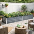 thumbnail image 6 of Raised Garden Flower Bed, 32 x 126 Galvanized Steel Gray, Rectangular, 6 of 7