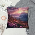 thumbnail image 2 of Orinice Flowers Sunset Graphic Decorative Pillow Cover for Home Couch Living Room Sofa 1PC 20x20in, 2 of 5